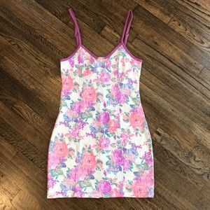 Minkpink Neon Floral Mini Dress